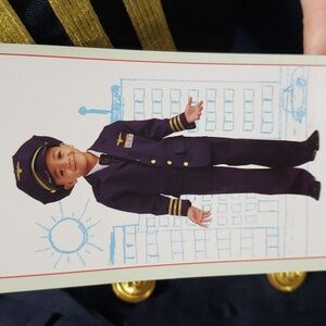 I Want To Be NWT Pilot Costume with Hat